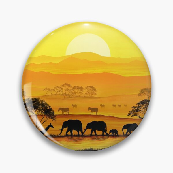 Item preview, Sunset in the savannah designed and sold by Rebecca Reck Art.