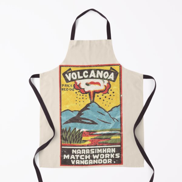 Item preview, Volcano / Vintage Indian Matchbox Art designed and sold by Roger-C.