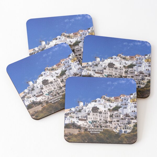 Item preview, Santorini, Greece -  Beautiful White Houses & Windmill of Oia designed and sold by leemcnut.