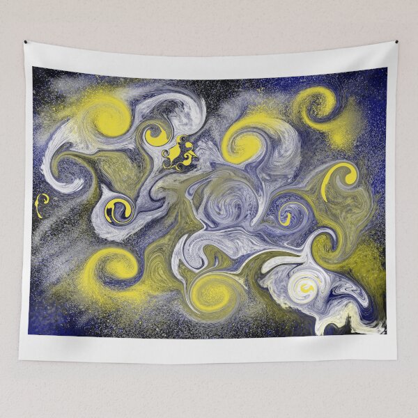 Item preview, Abstract liquid art galaxy designed and sold by abstractjunkie.