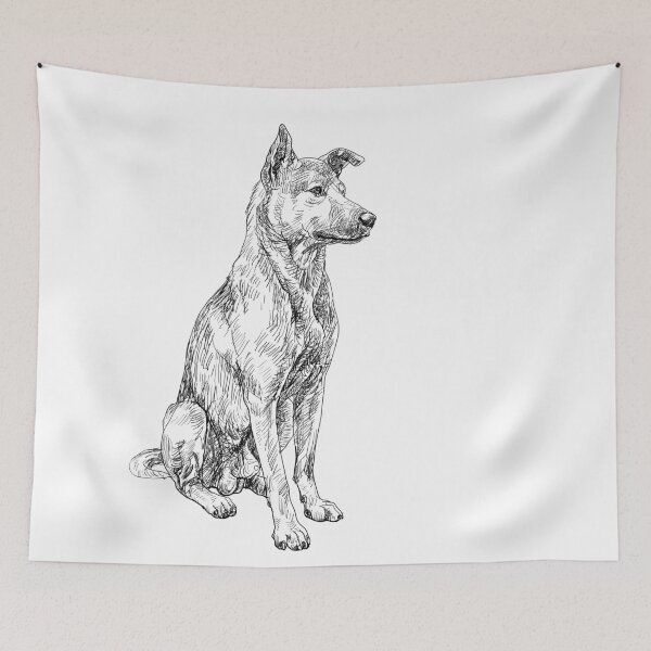 Item preview, Dog, Thai ridgeback breed with shading. designed and sold by hadkhanong.
