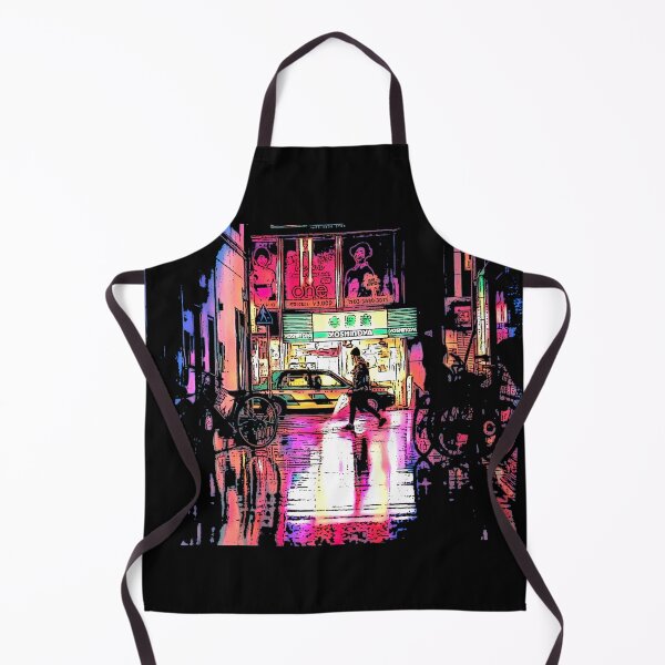 Item preview, Japanese street view at night, urban anime, anime street view, anime scene, best gift for japan lovers, designed and sold by shodark.