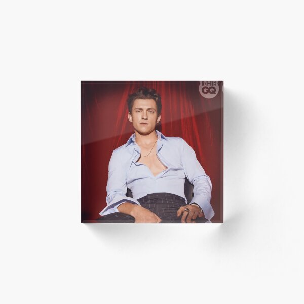 Tom Holland GQ British Photoshoot Acrylic Block