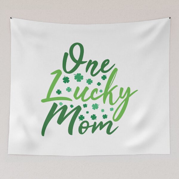 Item preview, One lucky mom green | st patrick's day designed and sold by Elonshop.