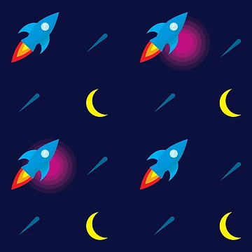 Artwork thumbnail, Space Pattern by LydiaHDesigns