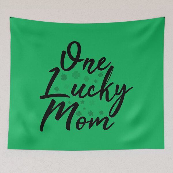 Item preview, One lucky mom green | st patrick's day designed and sold by Elonshop.