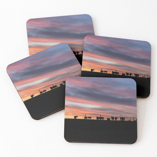 Item preview, Rolling Waves Cattle Sunset designed and sold by mljdwhite.