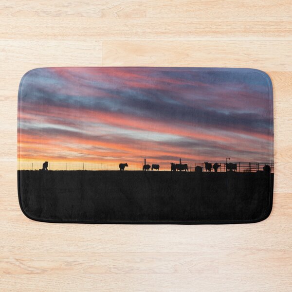 Item preview, Rolling Waves Cattle Sunset designed and sold by mljdwhite.