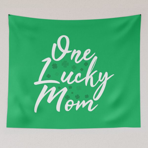 Item preview, One lucky mom green | st patrick's day designed and sold by Elonshop.