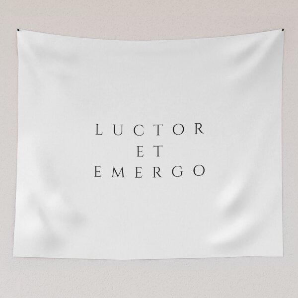 Item preview, Luctor Et Emergo I Struggle And Emerge Black designed and sold by ElementJourney.