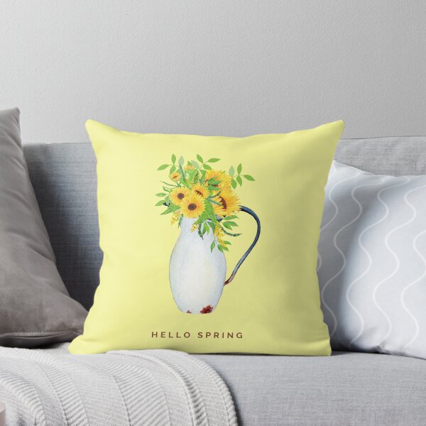 Item preview, Hello Spring III (Sunflowers in Vintage Vase) designed and sold by Moonshine Paradise.