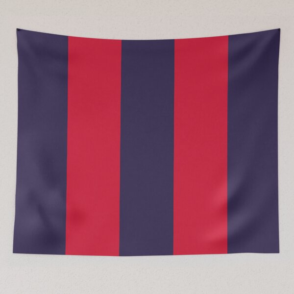 Item preview, Large NAVY BLUE and RED Vertical STRIPES designed and sold by RachelMacht.
