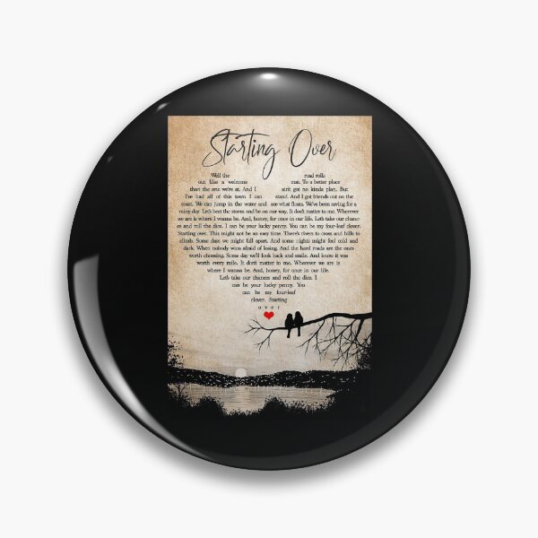 Item preview, Starting Over Lyrics Chris Stapleton - Couple Bird Sunset designed and sold by PaulaSpringArt.