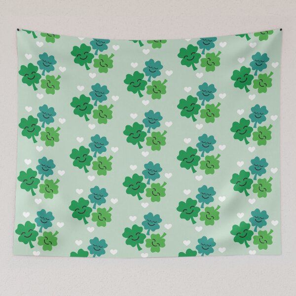 Item preview, Cute Four Leaf Clovers and Hearts! designed and sold by VicEllisArt.