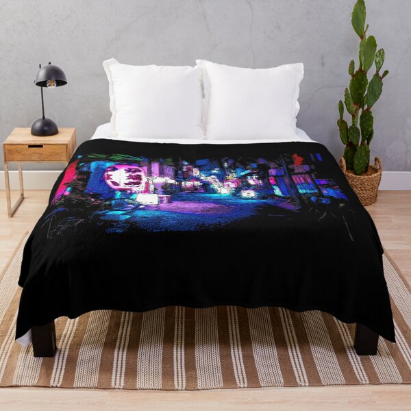 Item preview, Vista de la calle japonesa por la noche, anime urbano, vista de la calle del anime, escena del anime, el mejor regalo para los amantes de Japón, designed and sold by shodark.