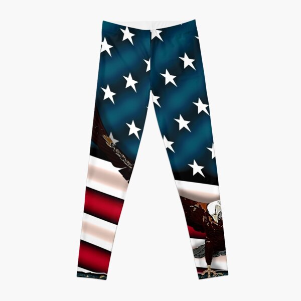 Patriotic Respect w/Eagle & USA Flag Leggings
