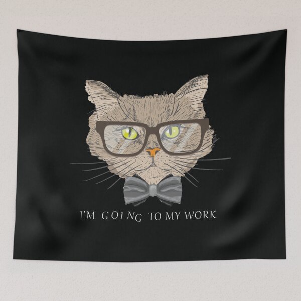 Item preview, ❤ ِ A practical cat he is going to his work ? designed and sold by Donaatelle.