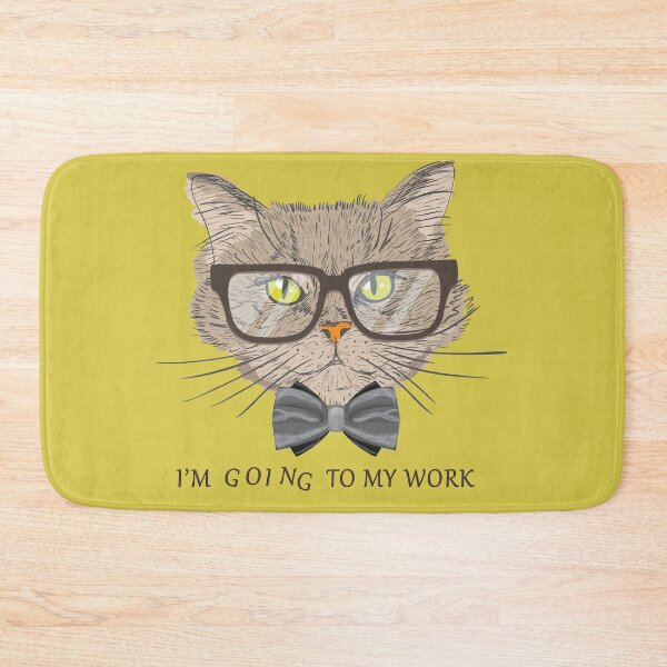Item preview, ❤ ِ A practical cat he is going to his work ? designed and sold by Donaatelle.