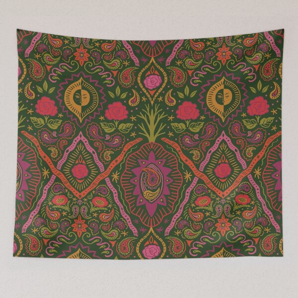 Item preview, Copie de Two-tone Green Moonlit Paisley designed and sold by nano-fevrier.