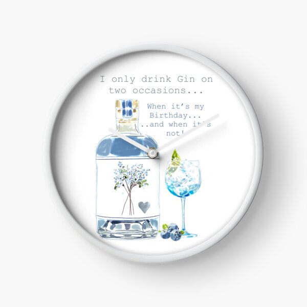 Item preview, Blue gin Birthday  designed and sold by Leatextileart.