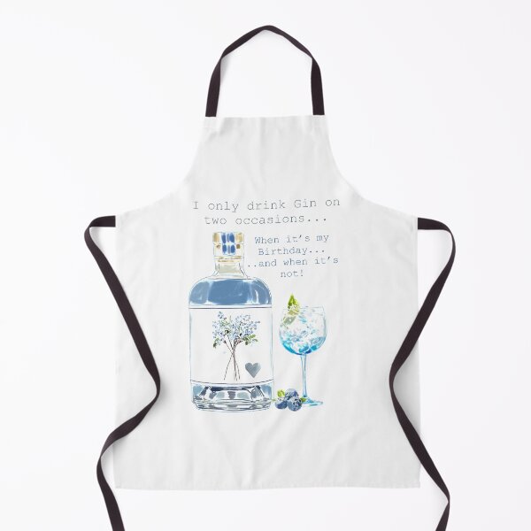Item preview, Blue gin Birthday  designed and sold by Leatextileart.
