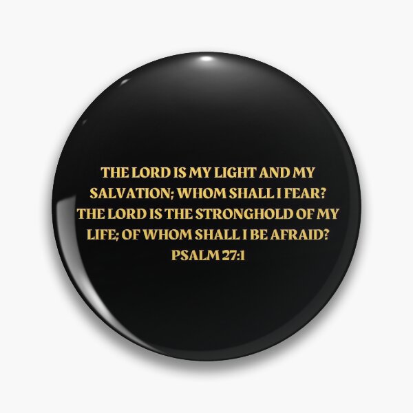 Artikelvorschau, Bibelvers Psalm 27: 1 entworfen und verkauft von Prayingwarrior.