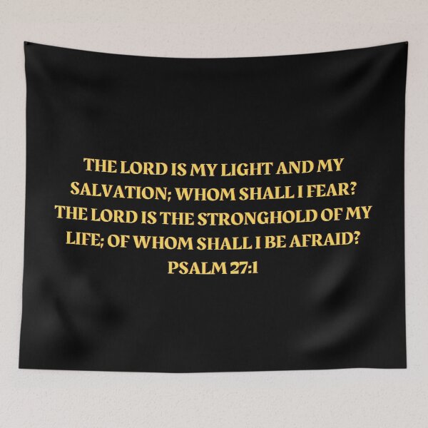 Artikelvorschau, Bibelvers Psalm 27: 1 entworfen und verkauft von Prayingwarrior.