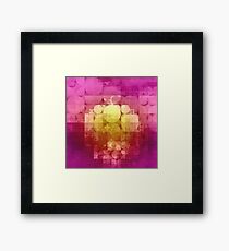 matted geometry Framed Print