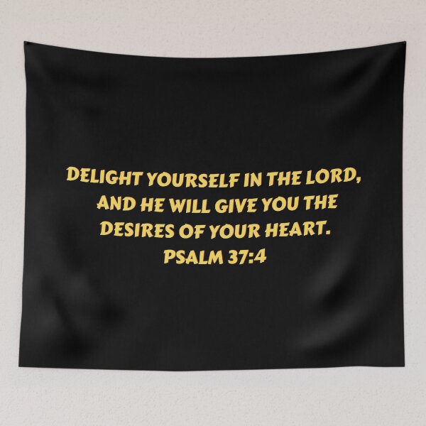 Artikelvorschau, Bibelvers Psalm 37: 4 entworfen und verkauft von Prayingwarrior.