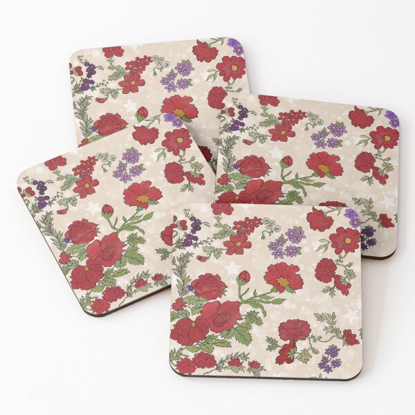 Item preview, Cottage Rose on Light Cream  designed and sold by Kristi Duggins.