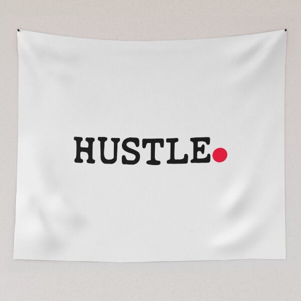 Item preview, Hustle - Entrepreneur Motivational Typography designed and sold by WolfSpiritCo.