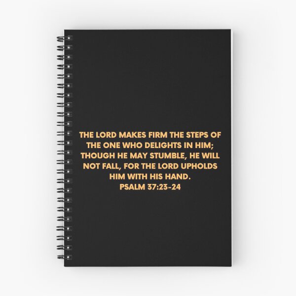 Item preview, Versículo de la Biblia Salmo 37: 23-24 designed and sold by Prayingwarrior.