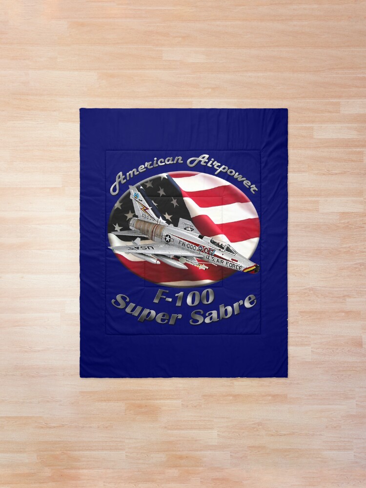 Alternate view of F-100 Super Sabre American Airpower Comforter