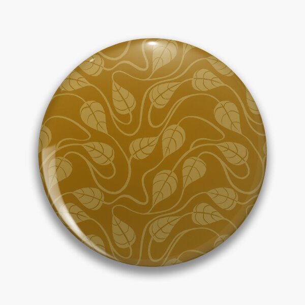 Item preview, Swirled Leaf Pattern- Gold Colorway (Small Print Version) designed and sold by wedew3.