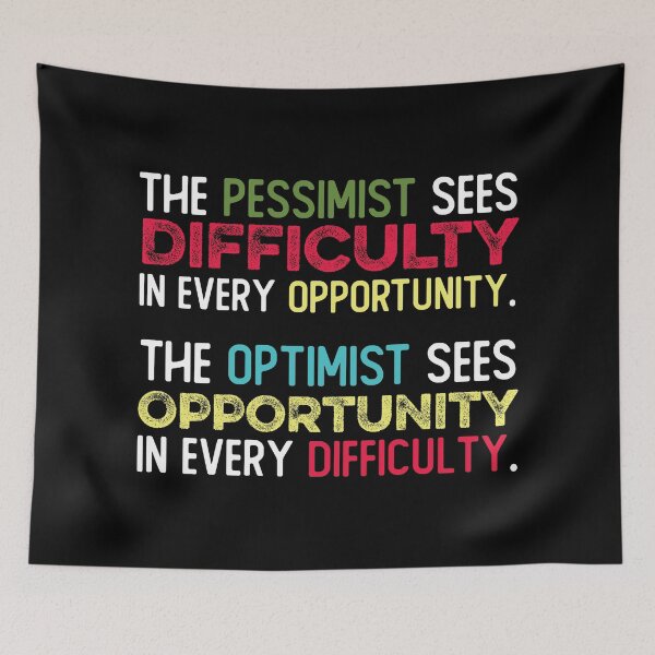 Item preview, Be The Optimist - Unique Motivational Typography designed and sold by WolfSpiritCo.