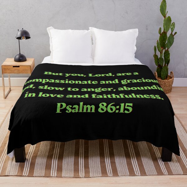 Artikelvorschau, Bibelvers Psalm 86:15 entworfen und verkauft von Prayingwarrior.