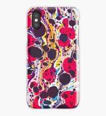 Psychedelic Vintage Marbled Paper Pepe Psyche iPhone Case