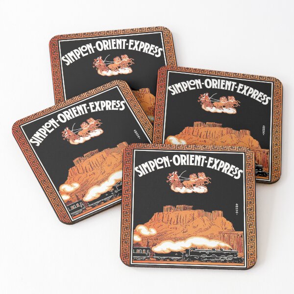 Item preview, Art Deco Orient Express advertising Athens travel ad designed and sold by aapshop.