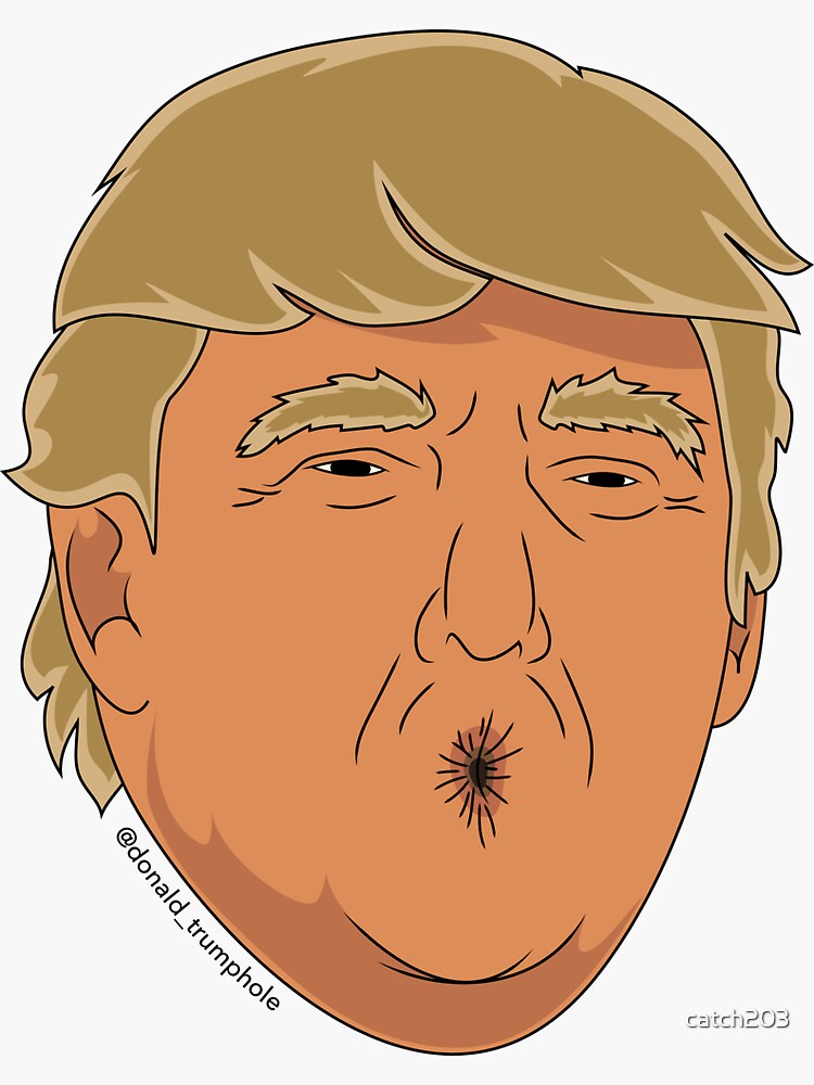 "Donald Trumphole - Donald Trump Parody Stickers" Sticker For Sale By ...