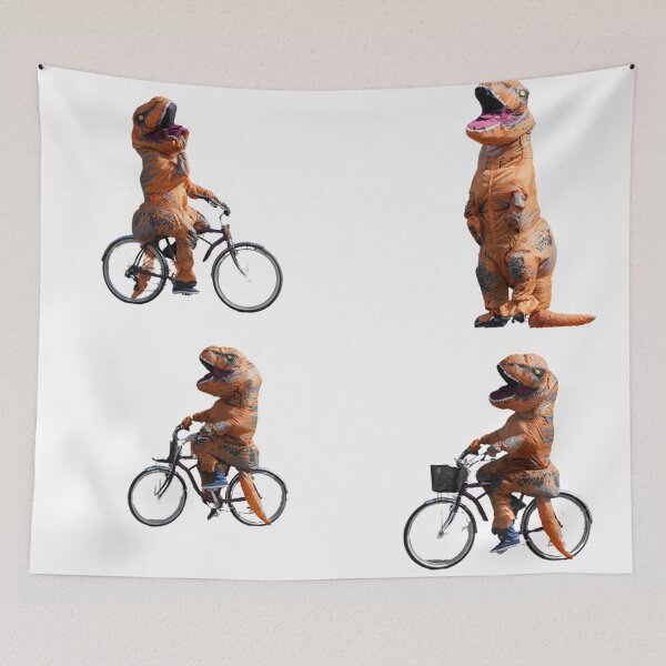 Item preview, dinosaur on a bike! designed and sold by ImRotem.