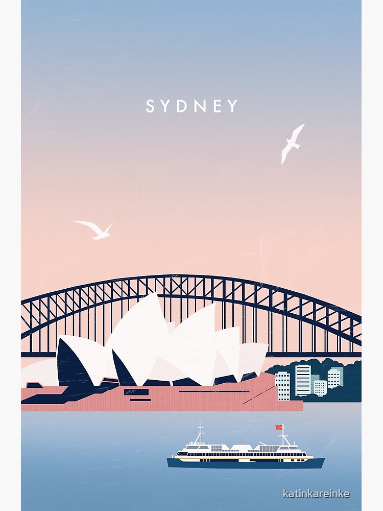 Thumbnail 3 of 3, Art Print, Sydney designed and sold by katinkareinke.