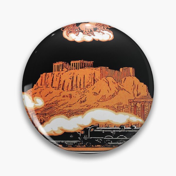 Item preview, Art Deco Orient Express advertising Athens travel ad designed and sold by aapshop.