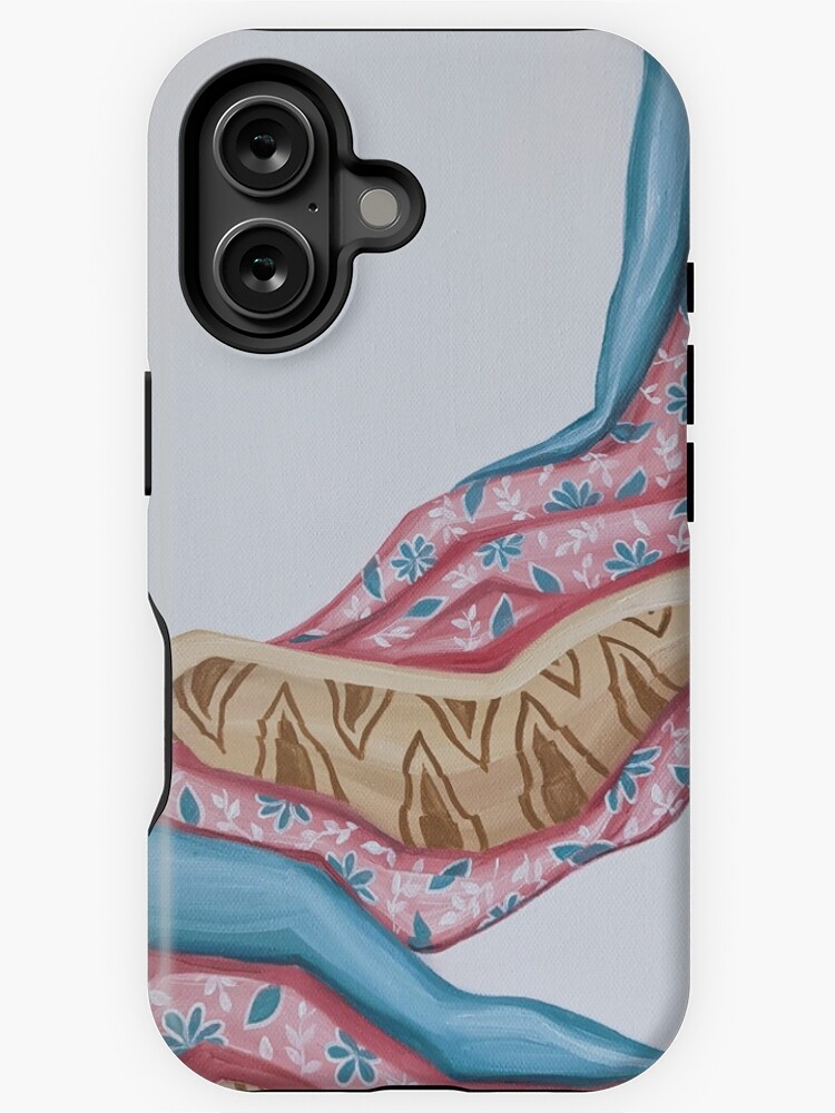 Aperçu 1 sur 4. Coque iPhone avec l'œuvre Tableau de tissus à motifs créée et vendue par mallorybernard.