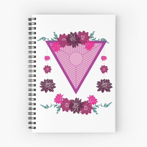 Item preview,  triangle with circles and lines , suspension decorated with flowers designed and sold by aytomir.