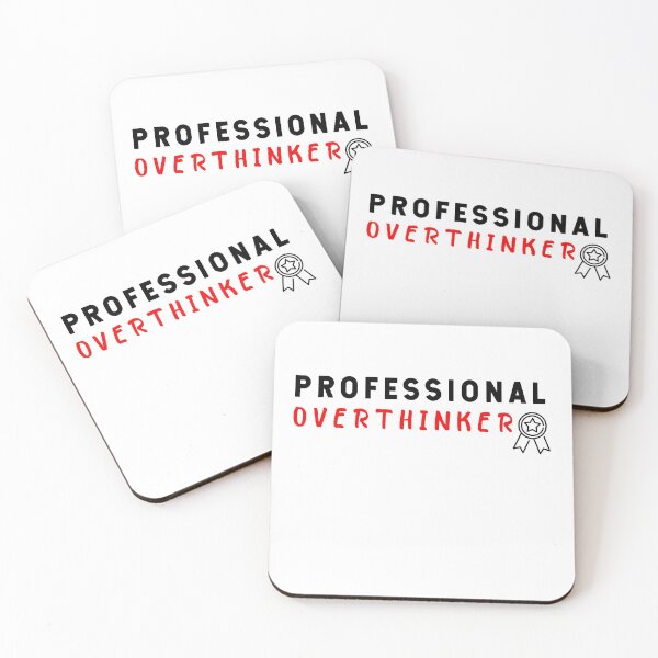 Item preview, professional overthinker,professional overthinker t-shirt,professional overthinker stickers  designed and sold by younesennassiri.