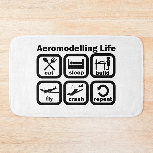 Item preview, Aeromodelling Life - eat, sleep, build, fly, crash, repeat designed and sold by WilsonCreekArts.