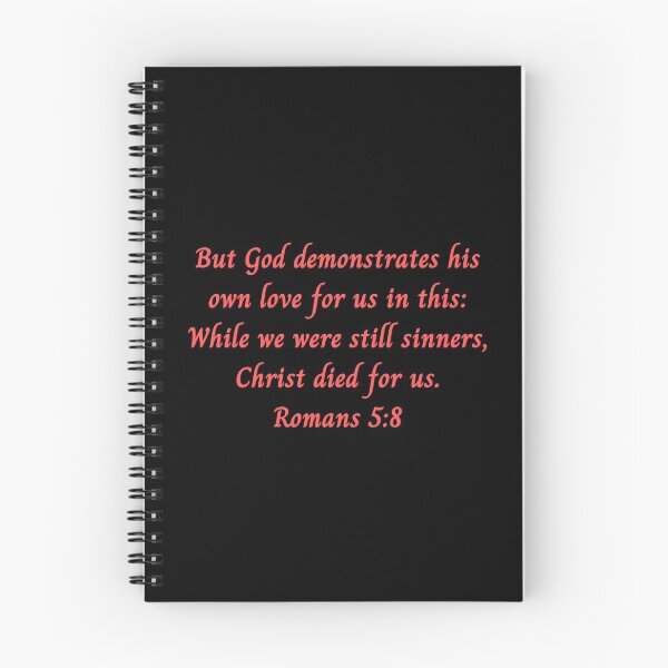 Item preview, Bible Verse Romans 5:8 designed and sold by Prayingwarrior.