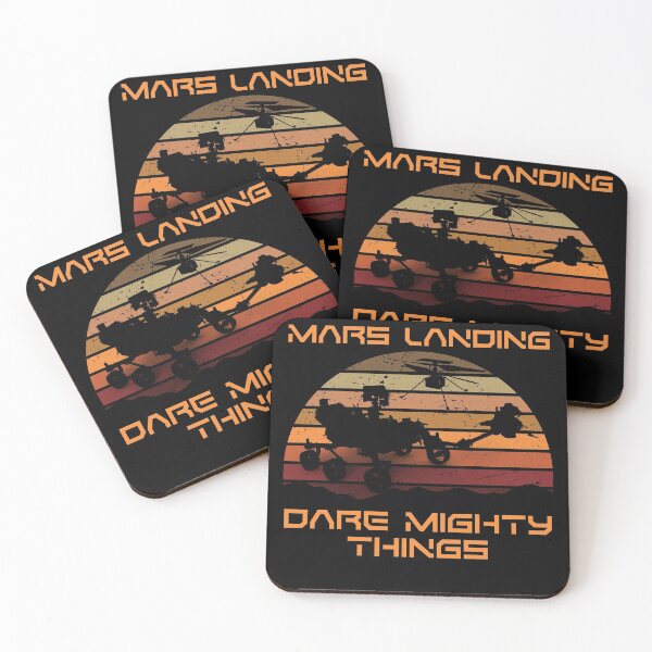 Item preview, Dare Mighty Things Mars 2020 T Shirt Perseverance Mars Rover 2020 and Ingenuity Helicopter Mars landing designed and sold by TrendingTees4u.