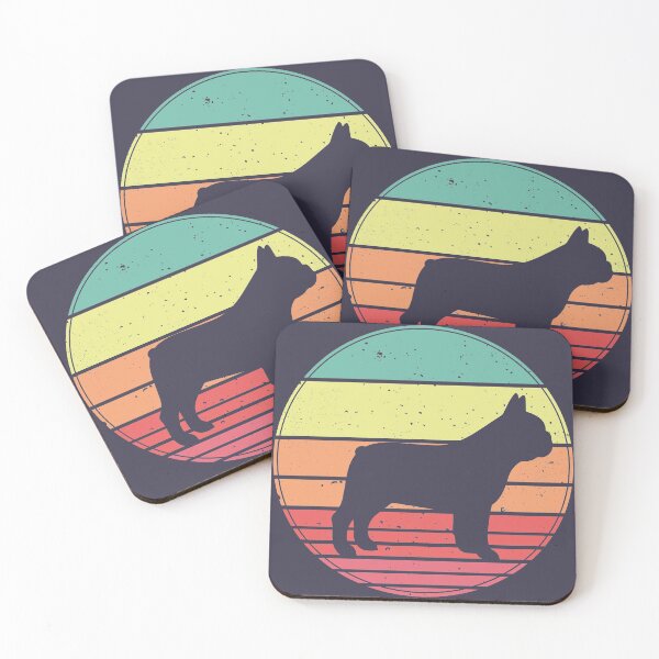 Item preview, French Bulldog Vintage Retro Sunset designed and sold by faudeltn.