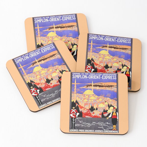 Item preview, Vintage Simplon Orient Express London Constantinople designed and sold by aapshop.